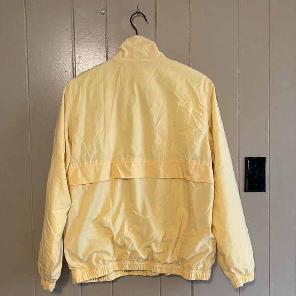Catalina Vintage Track Windbreaker Jacket Yellow Gold Size Medium Lined - Picture 9 of 9